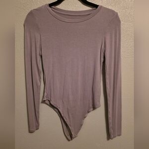 Vitality Grey Long Sleeve Bodysuit